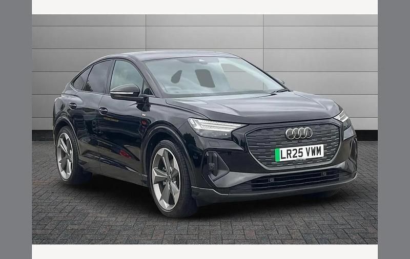 Black Used 2025 Audi Q4 Sportback e-tron Black Edition SUV | £46,595 (Fair price) - Image 1/4