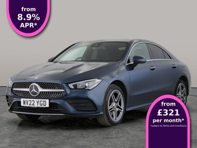 Blue Used 2022 Mercedes CLA250e AMG Line Premium Sedan | £23,929 (Fair price) - Image 1/3