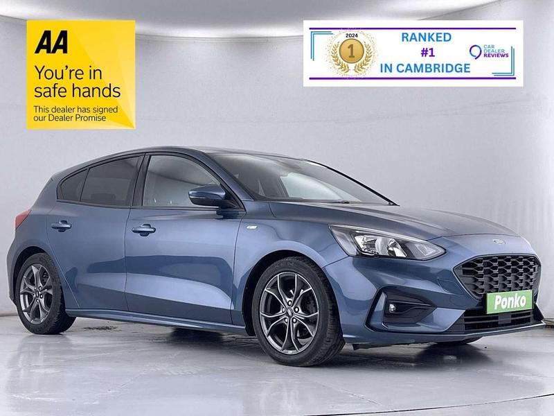Blue Used 2019 Ford Focus ST-Line Hatchback | £8,929 (Fair price) - Image 1/3