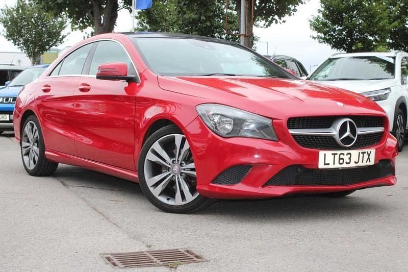 Red Used 2014 Mercedes CLA180 Sedan | £6,887 (Good price) - Image 1/3