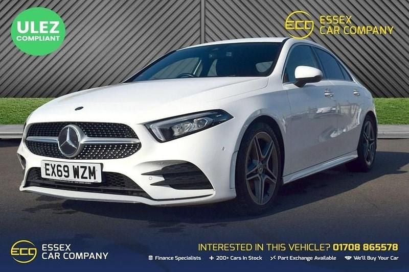 Used Mercedes A200 AMG line 163 HP (119 kW) 2019 White Sedan