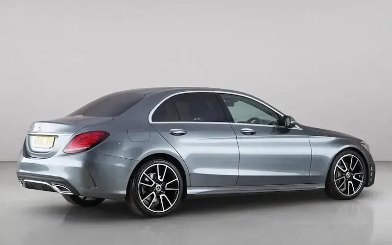 Used Mercedes C220 AMG line 194 HP (142 kW) 2018 Grey Sedan