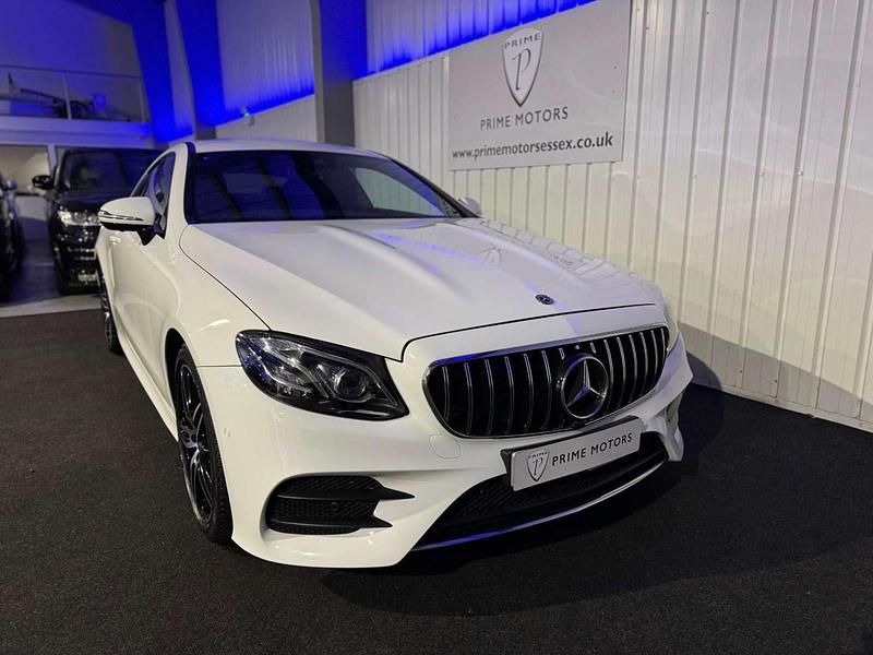 Used Mercedes E220 AMG Line Premium 194 HP (142 kW) 2020 White Coupe