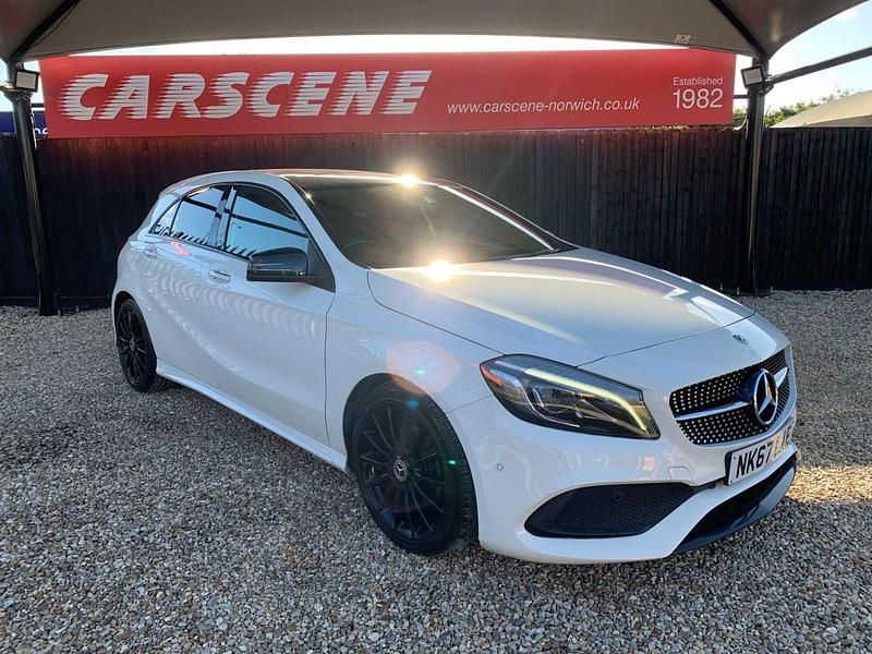 White Used 2017 Mercedes A200 AMG Line Premium Plus Hatchback | £12,199 (A bit pricey) - Image 1/3