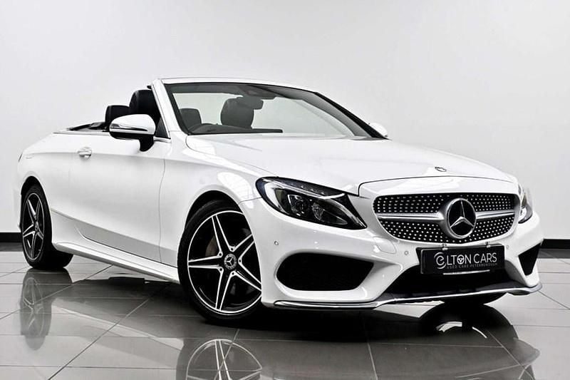 Used Mercedes C250 AMG line 2018 White Cabriolet