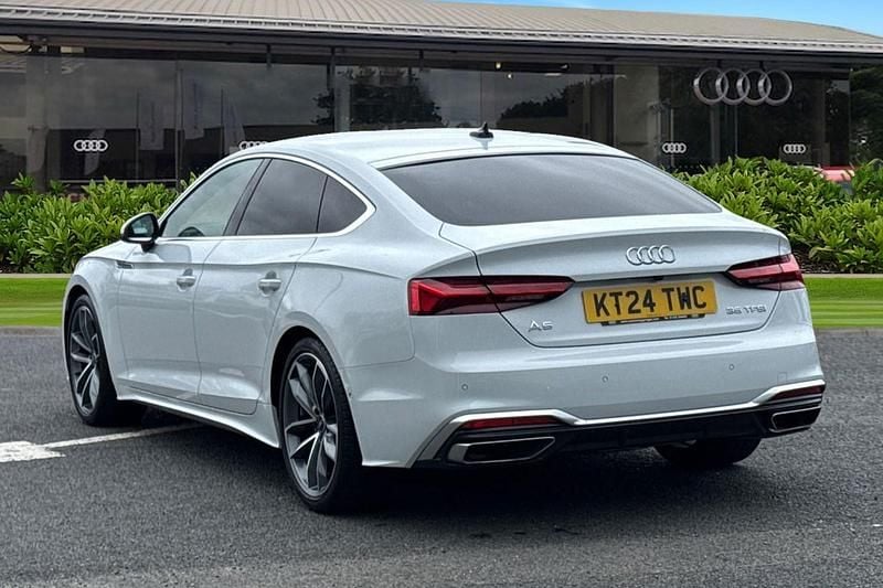 Used Audi A5 S-Line 150 HP (110 kW) 2024 White Hatchback