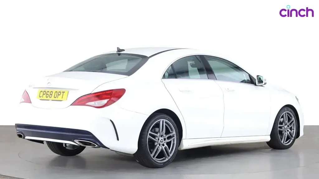 Used Mercedes CLA180 AMG line 2018 White Coupe