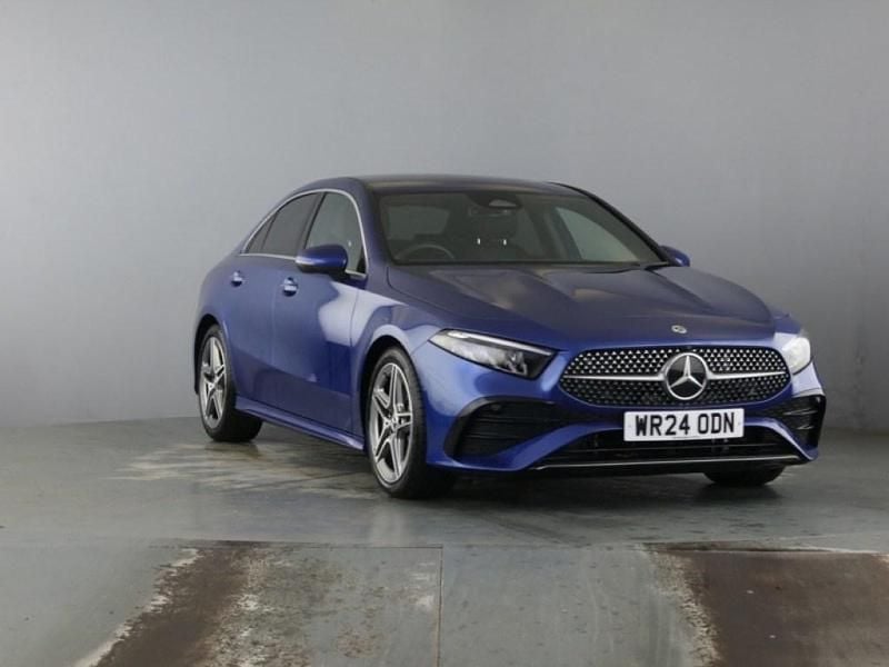 Spectral blue metallic Used 2024 Mercedes A180 Executive Sedan | £23,698 (Fair price) - Image 1/4