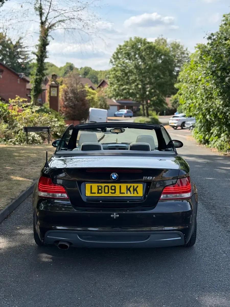 Used BMW 118 Cabriolet M Sport 2009 Black Cabriolet