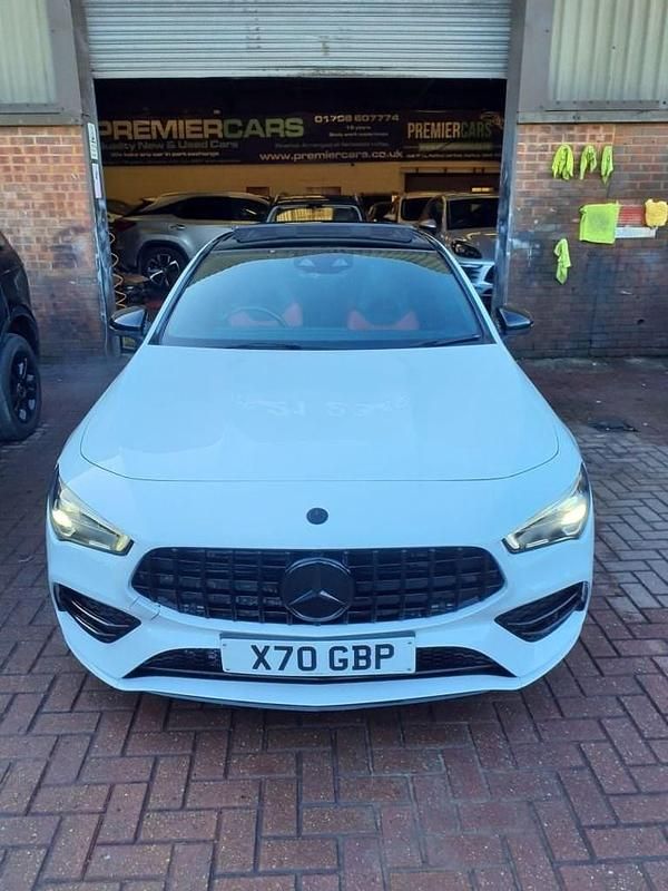 Used Mercedes CLA200 AMG Line Premium Plus 163 HP (119 kW) 2020 White Coupe