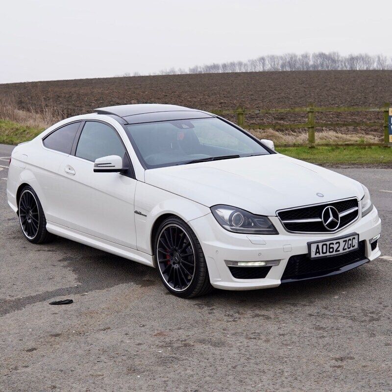 White Used 2012 Mercedes C63 AMG Coupe | £23,495 (A bit pricey) - Image 1/4