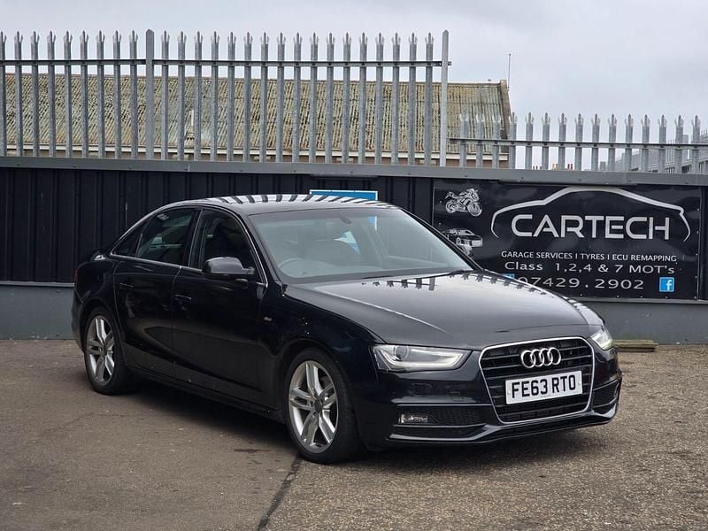 Black Used 2013 Audi A4 S-Line Sedan | £3,995 (Good price) - Image 1/4
