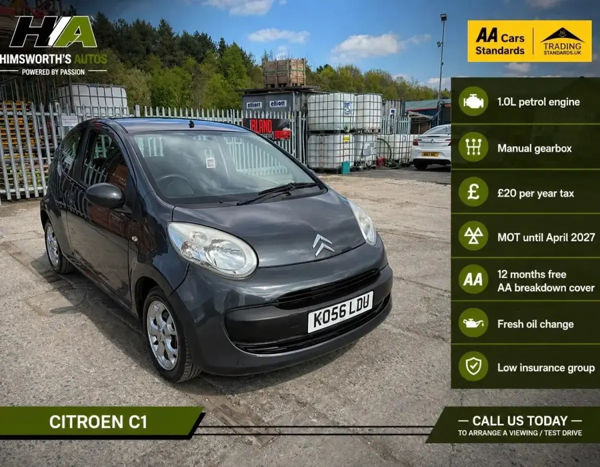 Usado Citroën C1 68 HP (50 kW) 2006 Cinzento Citadino