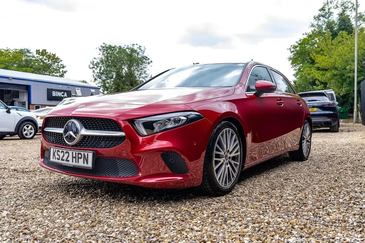 Used Mercedes A200 Executive 163 HP (119 kW) 2022 Red Hatchback