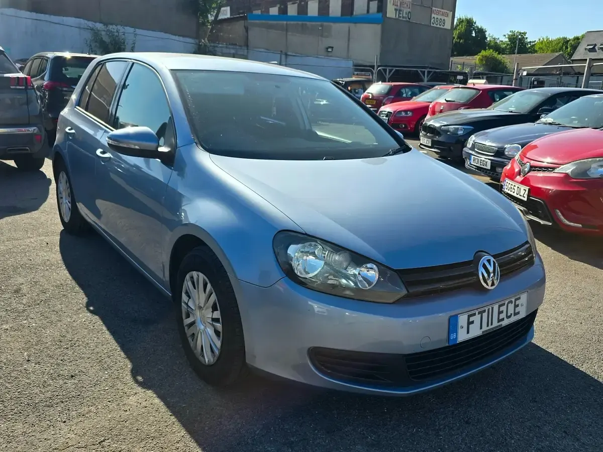 Used VW Golf VI S 105 HP (77 kW) 2011 Blue Hatchback