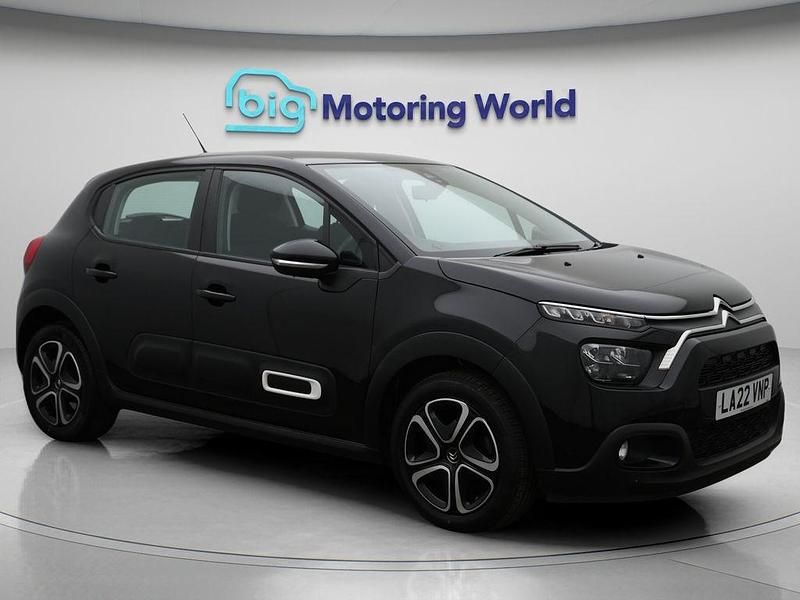 Black Used 2022 Citroën C3 PureTech Hatchback | £9,200 (Good price) - Image 1/4
