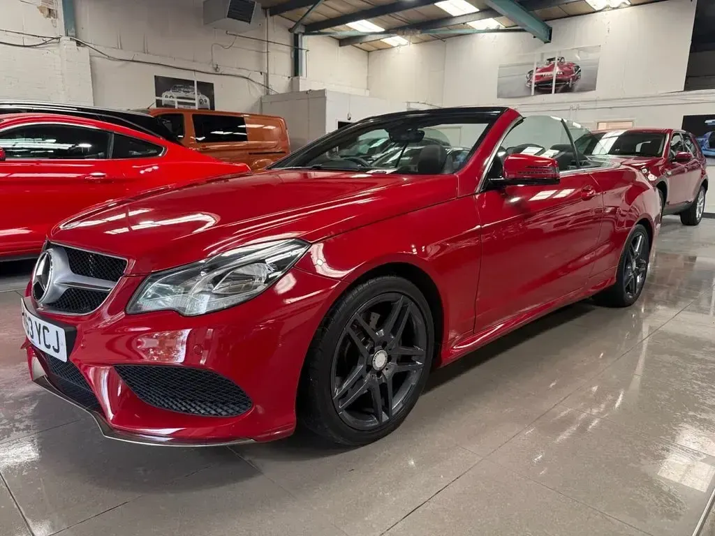 Used Mercedes E250 AMG 204 HP (150 kW) 2013 Red Cabriolet