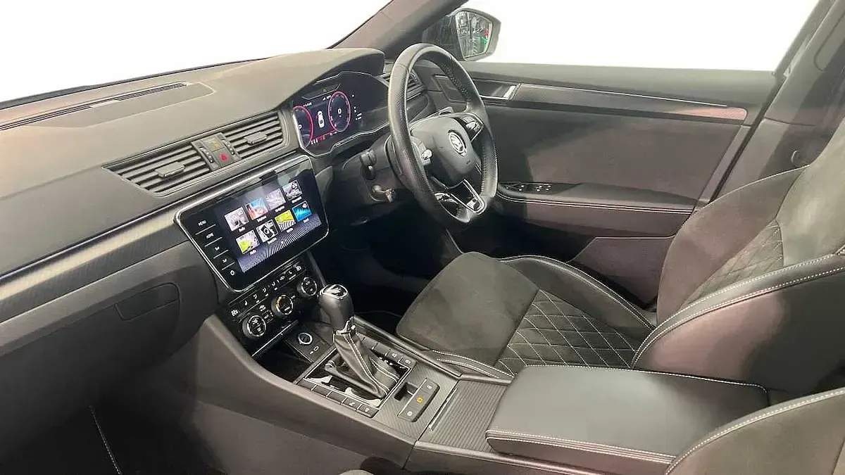 Used Skoda Superb SportlinePlus 160 HP (117 kW) 2023 Black magic pearl effect Hatchback
