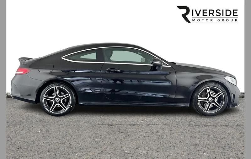 Used Mercedes C300 AMG line 258 HP (189 kW) 2019 Black Coupe