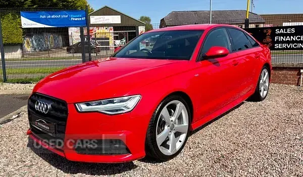 Used Audi A6 S-Line 190 HP (139 kW) 2018 Red Sedan