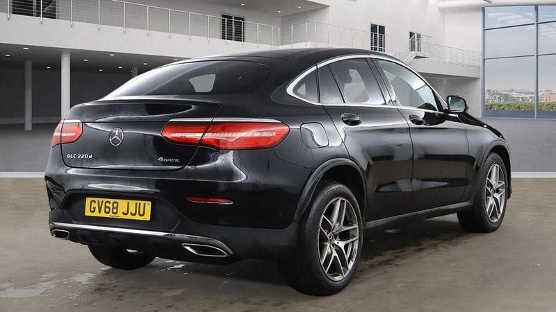 Used Mercedes GLC220 AMG line 2018 Black Coupe