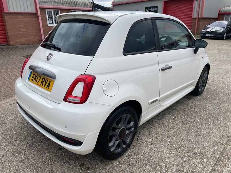 Used Fiat 500 S 69 HP (50 kW) 2017 White Hatchback