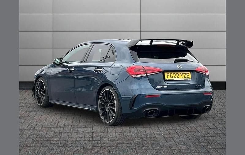 Used Mercedes A35 AMG Premium Plus 306 HP (225 kW) 2022 Blue Hatchback
