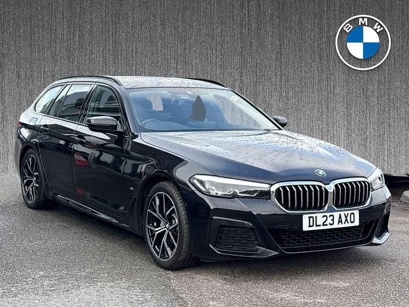 Black Used 2023 BMW 520 M Sport Estate | £32,999 (Fair price) - Image 1/4