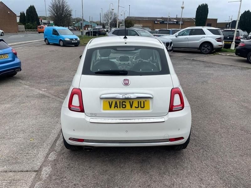 Used Fiat 500 Lounge 69 HP (50 kW) 2016 White Hatchback