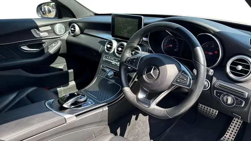 Used Mercedes C220 AMG Line Premium Plus 2017 White Sedan