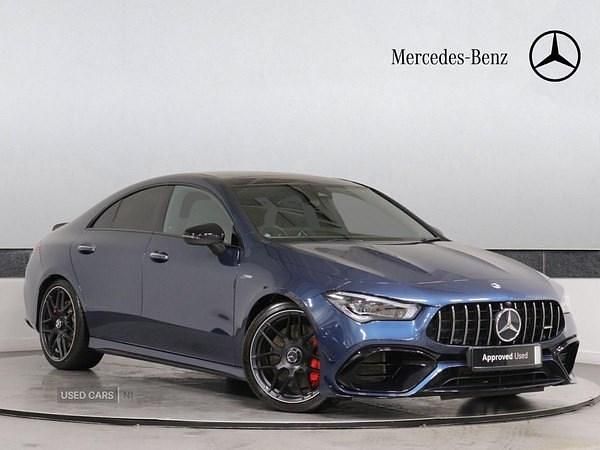 Blue Used 2022 Mercedes CLA45 AMG Coupe | £44,995 (Fair price) - Image 1/4