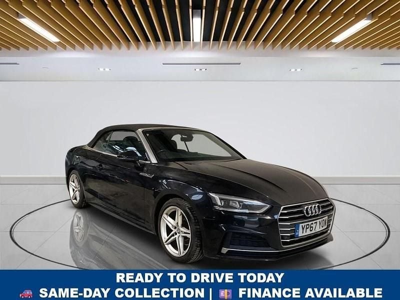 Used Audi A5 Cabriolet S-Line 190 HP (139 kW) 2017 Black Cabriolet