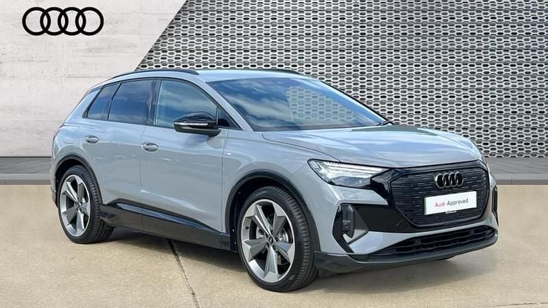 Grey Used 2024 Audi Q4 e-tron Black Edition SUV | £33,430 - Image 1/4