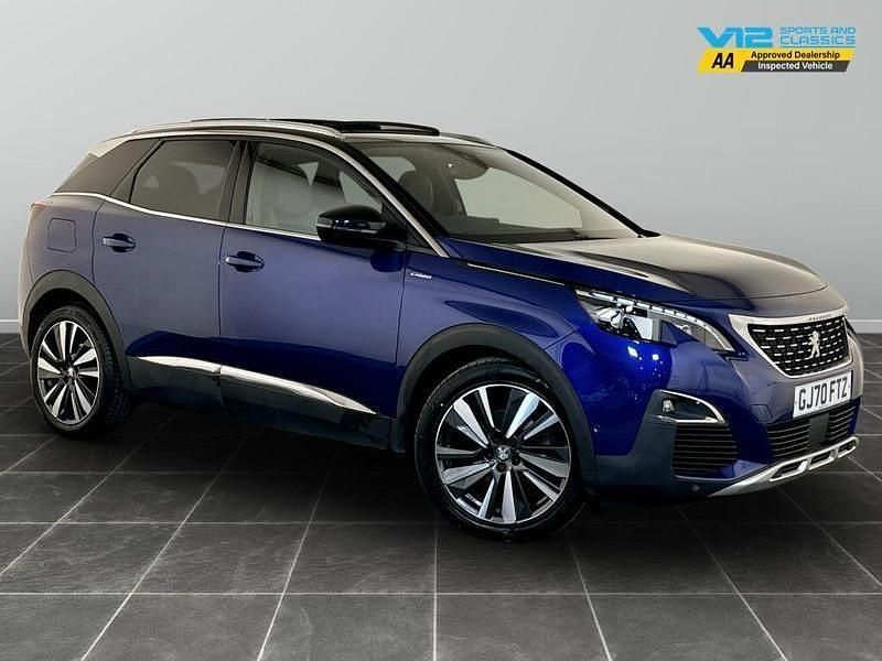 Blue Used 2020 Peugeot 3008 Premium SUV | £15,295 (Good price) - Image 1/2