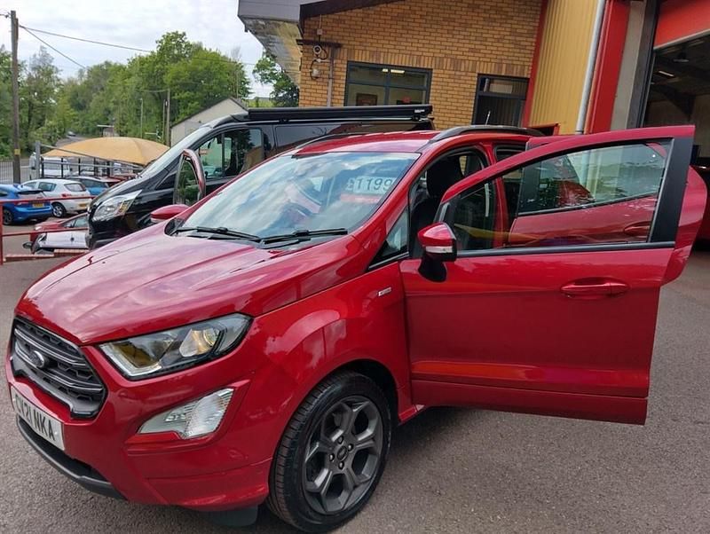 Red Used 2021 Ford Ecosport ST-Line SUV | £10,695 (Fair price) - Image 1/4