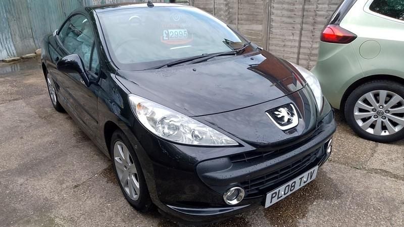 Black Used 2008 Peugeot 207 CC Sport Cabriolet | £2,295 - Image 1/4