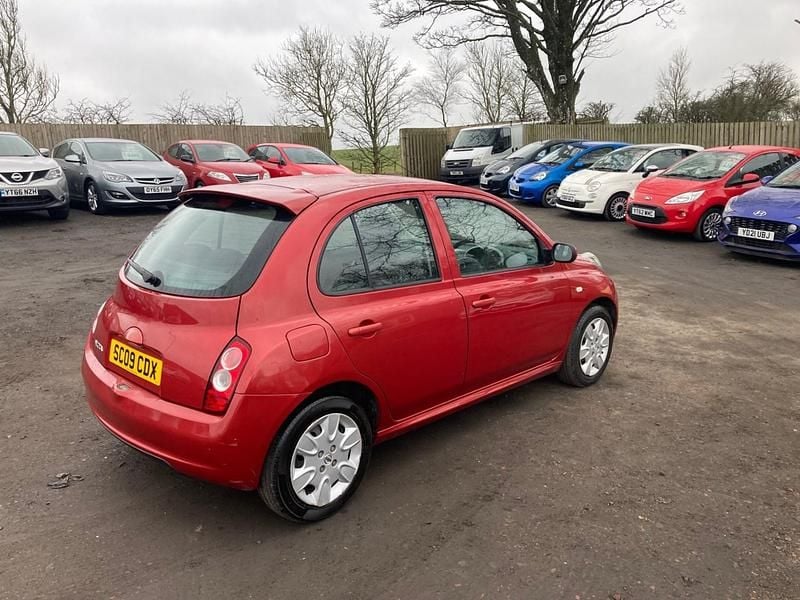 Used Nissan Micra Acenta 86 HP (63 kW) 2009 Red Hatchback