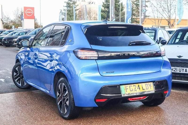 Blue Used 2024 Peugeot e-208 Style Hatchback | £14,034 (Good price) - Image 1/4
