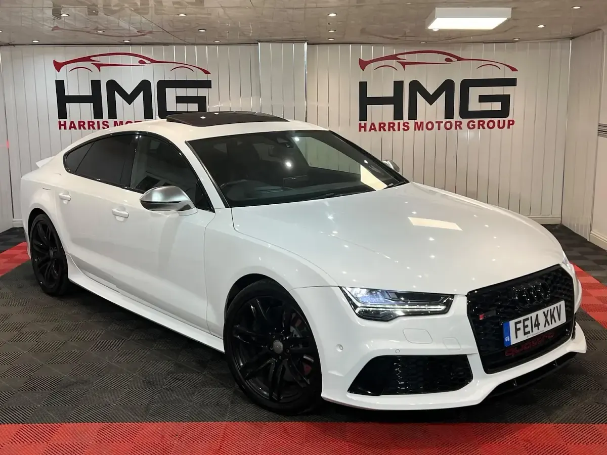 Used Audi RS7 Sportback Advanced 560 HP (411 kW) 2014 White Hatchback