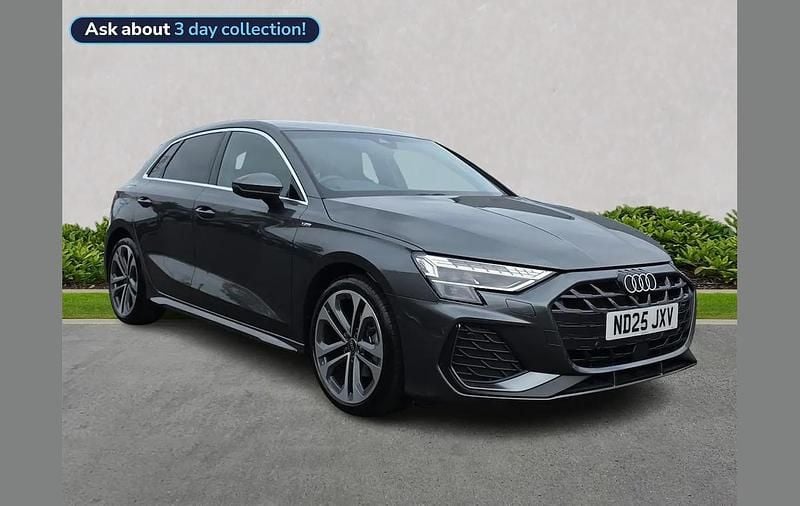 Grey New 2025 Audi A3 S-Line Hatchback | £29,836 (Fair price) - Image 1/4