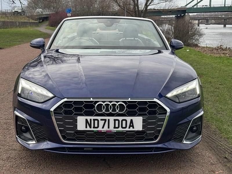 Used Audi A5 Cabriolet Design 150 HP (110 kW) 2021 Blue Cabriolet