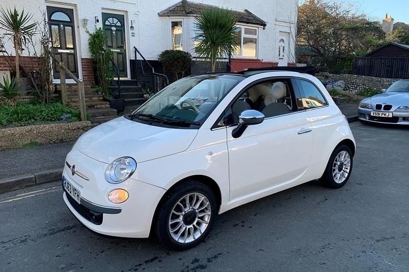Used Fiat 500C Lounge 69 HP (50 kW) 2014 White Cabriolet