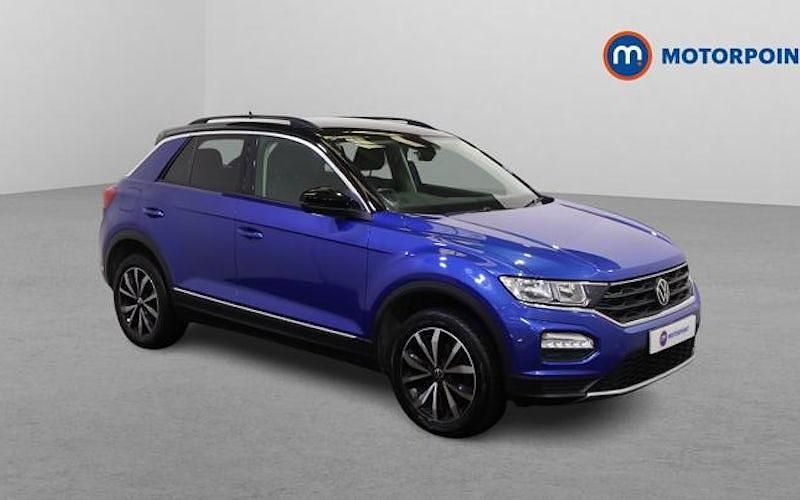 Used VW T-Roc Design 150 HP (110 kW) 2020 Blue SUV