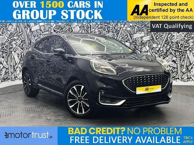 Black Used 2022 Ford Puma ST-Line SUV | £15,595 (Fair price) - Image 1/2