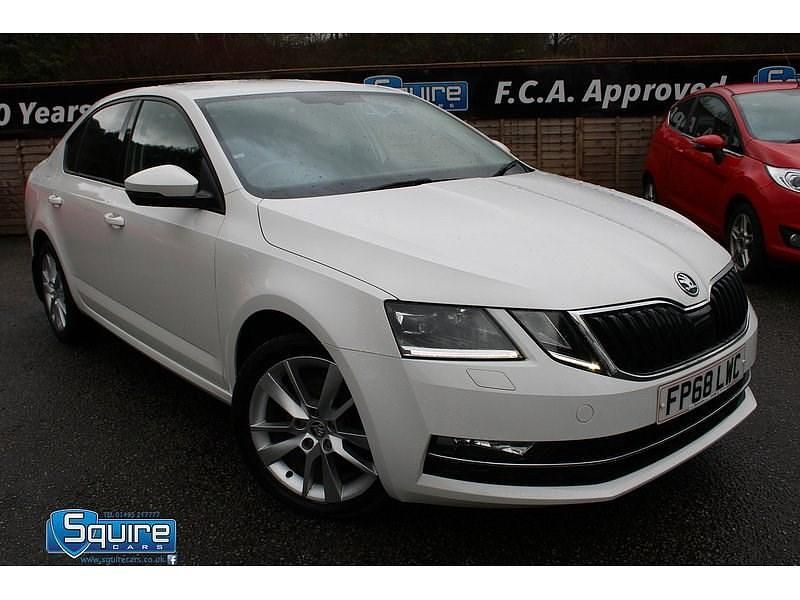 Used Skoda Octavia SE L 150 HP (110 kW) 2019 White Hatchback