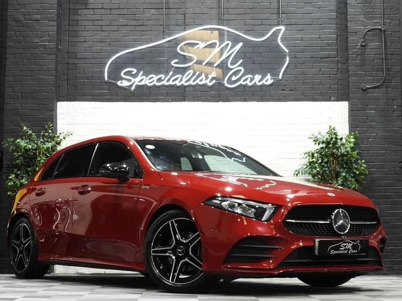 Red Used 2022 Mercedes A180 AMG Line Premium Hatchback | £17,750 (Fair price) - Image 1/3
