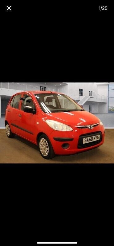 Red Used 2010 Hyundai i10 Classic Hatchback | £1,799 (Good price) - Image 1/4