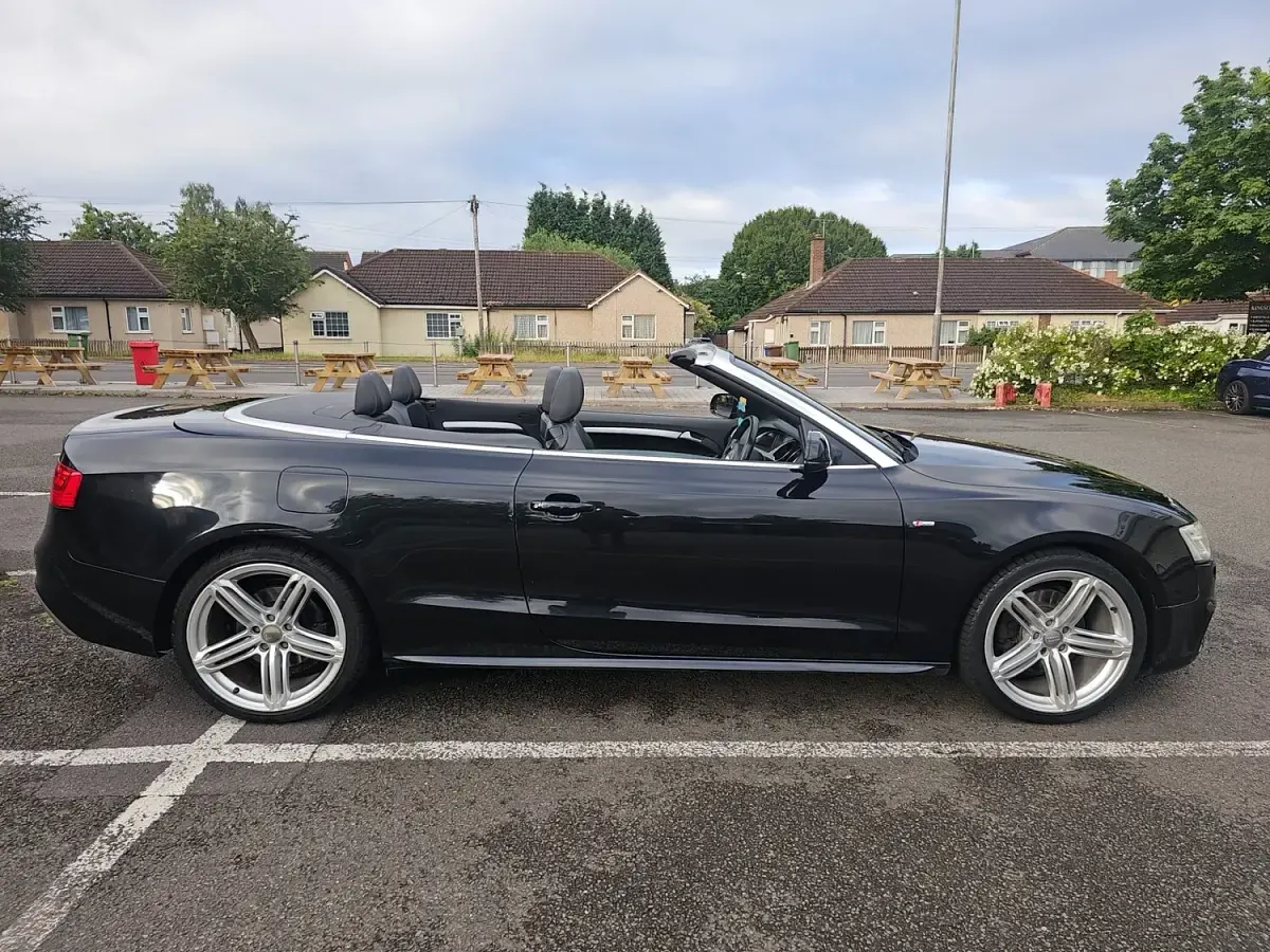 Used Audi A5 Cabriolet S-Line 177 HP (130 kW) 2012 Black Cabriolet