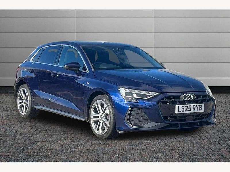 Navarra blue Used 2025 Audi A3 e-tron S-Line Hatchback | £27,095 (Super price) - Image 1/4