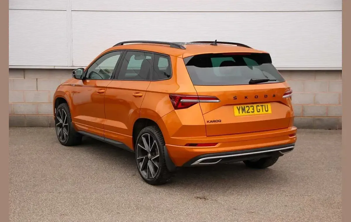 Used Skoda Karoq SportLine 150 HP (110 kW) 2023 Orange SUV